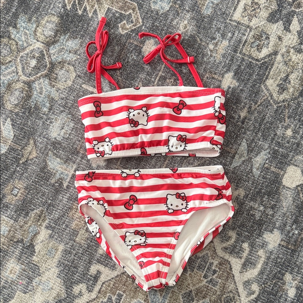 Hello Kitty Kids Two Piece Bathing Suit, NWOT